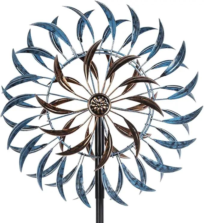 VEWOGARDEN Large Wind Spinners Outdoor, Metal Wind Sculptures & Spinners 360 Degrees Kinetic Wind Spinners for Yard and Garden 64 * 15.7 Inches by GreenHaven Gardens