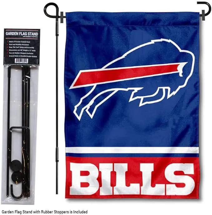 WinCraft Buffalo Bills Garden Flag with Stand Holder by GreenHaven Gardens