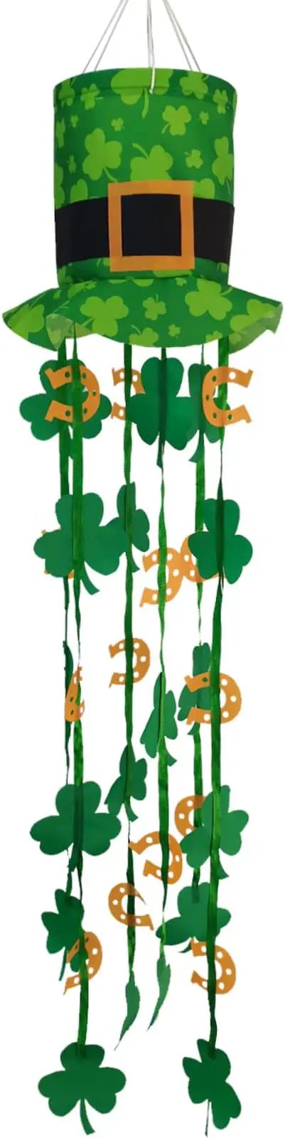 St. Patrick Windsock 40 Inch Holiday Wind Socks for Yard Seasonal Windsocks St Patricks Day Decorations Outdoor Clearance by GreenHaven Gardens