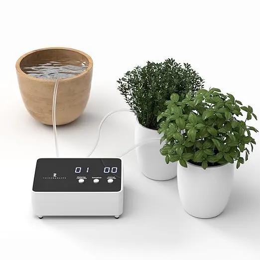 THIRDREALITY Zigbee Smart Watering Kit for Potted Plants, Indoor Plant Watering System, Hub Required, Compatible with Echo Devices with Zigbee Hub Built-in, Home Assistant, SmartThings, Hubitat, Homey by GreenHaven Gardens