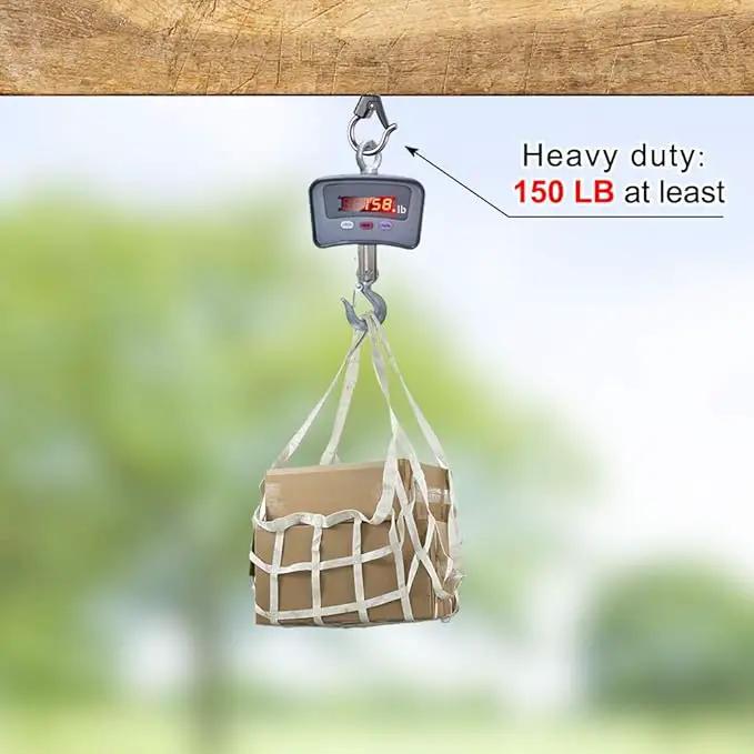 BeneLabel 4Pcs Wall Mount Ceiling Plant Hanger Hooks, Outdoor Hanging Brackets for Hanging Plant Light Outdoor Wire Fairy Lights Wind Chimes Bird Feeders, Safety Buckle Design, 4 1/4" by GreenHaven Gardens