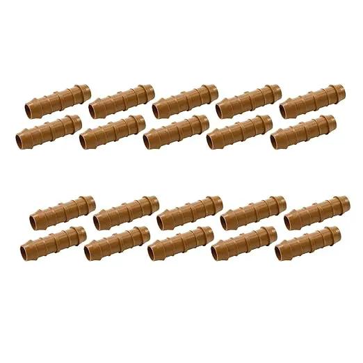 Dnyta 20pcs Drip Irrigation Fittings Drip Line Connectors Kit 17mm Drip Irrigation Tubing 1/2 Inch Drip Irrigation Kit for Most 1/2" Irrigation Tubing or Sprinkler Systems by GreenHaven Gardens