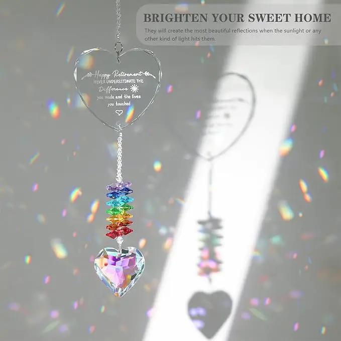 Retirement Gifts for Women, Crystal Suncatcher Gift for Retirement, Happy Retirement Decoration, Gifts for Retired Friend Coworker Nurse Teacher by GreenHaven Gardens