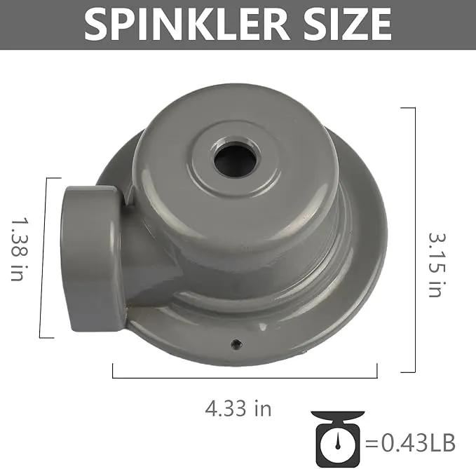 Metal Lawn Sprinkler, 2 Pack Small Area Garden Sprinklers, 360 Degree Lawn and Yard Sprinklers Sprinkler for Yard Lawn Watering by GreenHaven Gardens
