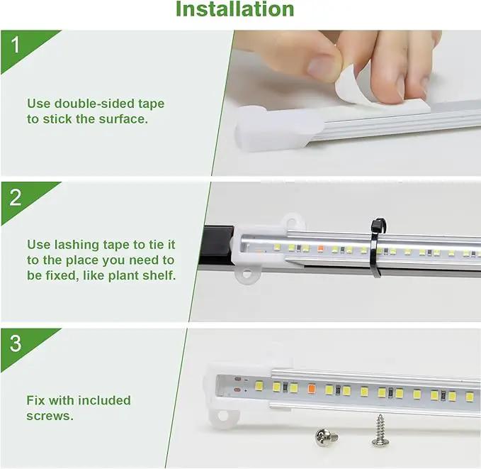 Wiaxulay Grow Lights for Indoor Plants Full Spectrum, 6000K LED Plant Grow Light Strips, Grow Lamp with Auto On/Off 6/12/16H Timer, 5 Dimmable Levels, 3 Switch Modes for Hydroponics Seedling by GreenHaven Gardens