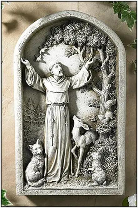 Saint St Francis Patron of Animals Peace Tree Figurine Patio Garden Home Statue by GreenHaven Gardens