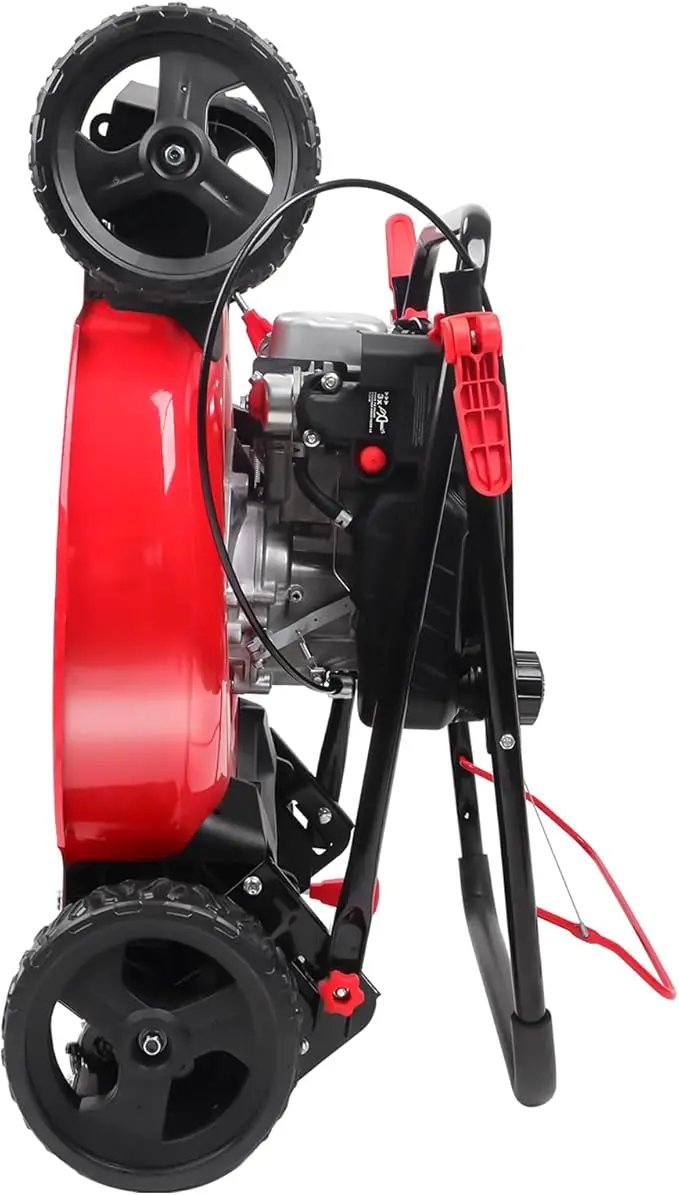 PowerSmart Gas Lawn Mower 21-Inch 144cc OHV Engine 3-in-1 Push Mower with Bagging by GreenHaven Gardens