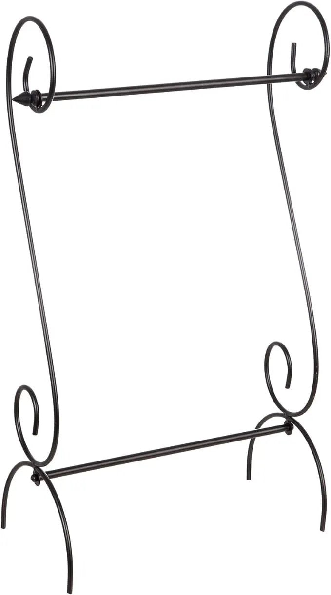 Evergreen Flag Scroll American Garden Flag Stand | Premium Metal Iron Garden Flag Holder Stand for Outside House Decor | Fits 12x18 Garden Flags for Outside by GreenHaven Gardens