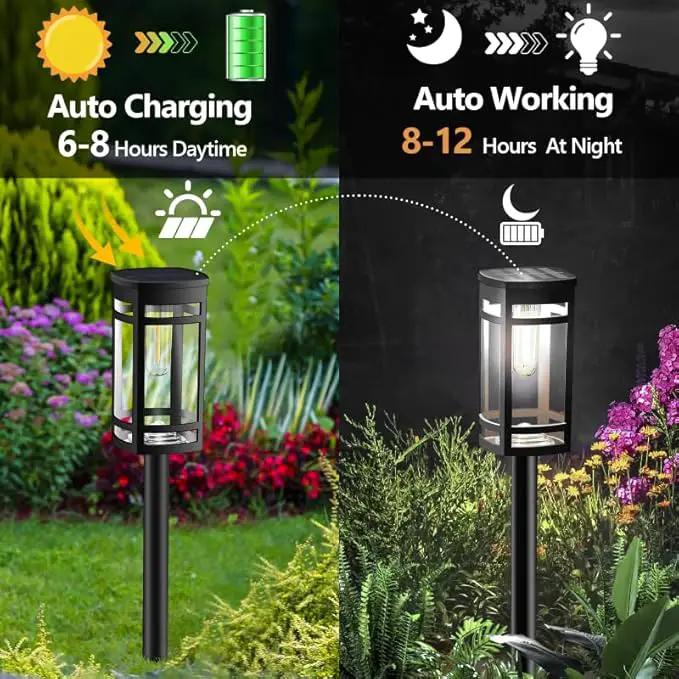 Solar Lights Outdoor Waterproof for Garden Pathway Walkway Driveway Yard Lawn Decorative Landscape Lighting. (Cool White Light, 1) by GreenHaven Gardens