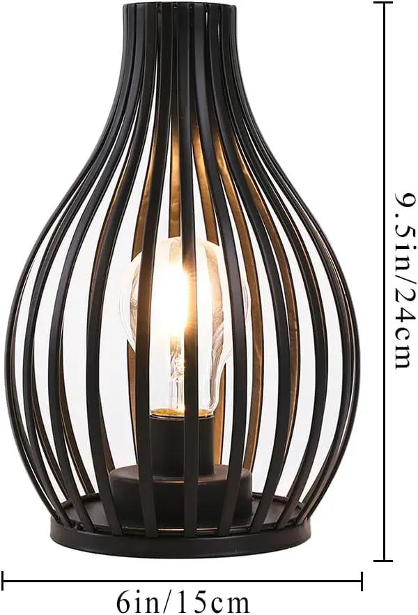 JHY DESIGN Decorations Table Lamp Battery Powered 9.5''High Vase Shaped Cordless Lamp with 6-Hours Timer Feature LED Light Decorative Room Battery Lamp for Indoor Table Garden Party by GreenHaven Gardens