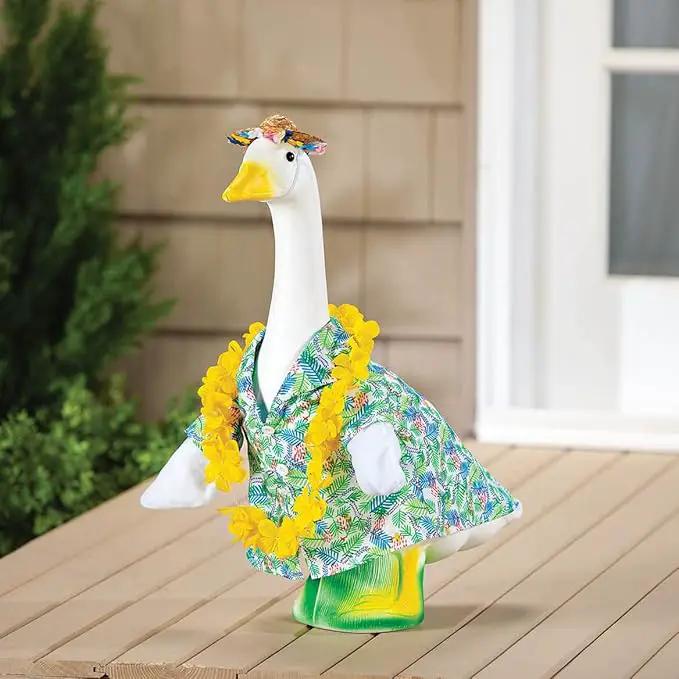 Fox Valley Traders Hawaiian Goose Outfit by GagglevilleTM, Fits Large 23" H Statue by GreenHaven Gardens