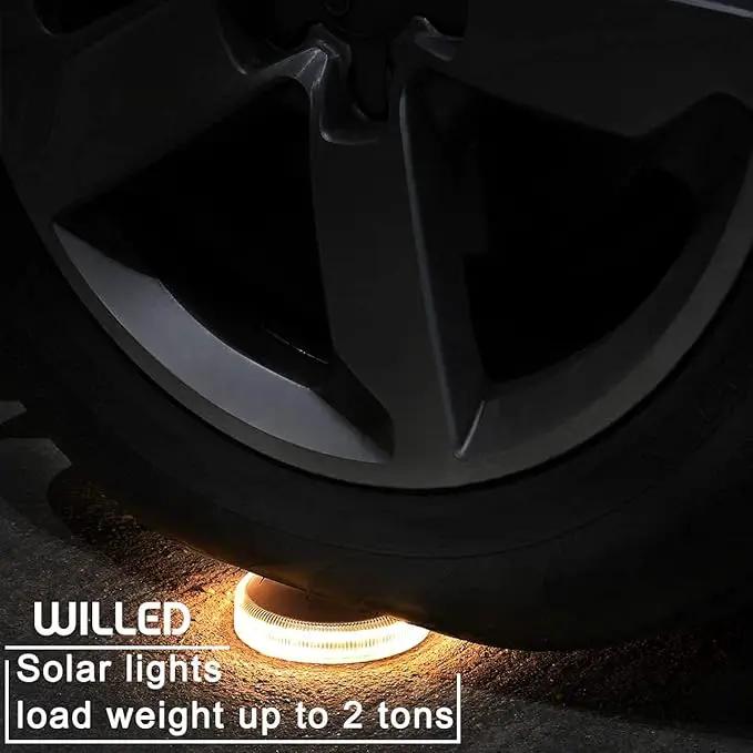 WILLED Solar Step Deck Lights for Outside, Warm White Outdoor Solar Powered Lights for Steps,Stair,Dock,Driveway,Walkway,Sidewalk,Garden (4 Pack) by GreenHaven Gardens