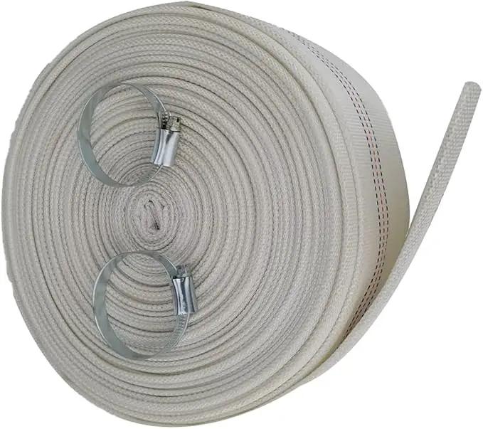 2"Industrial Water Hose Discharge Pump Hose With Stainless Clamps Fittings Lay-Flat Hose Pool Cleaning Backwash Hose 66ft Fire Hose 20m Connection Hose Water Pump Hose for House Garden Irrigation by GreenHaven Gardens