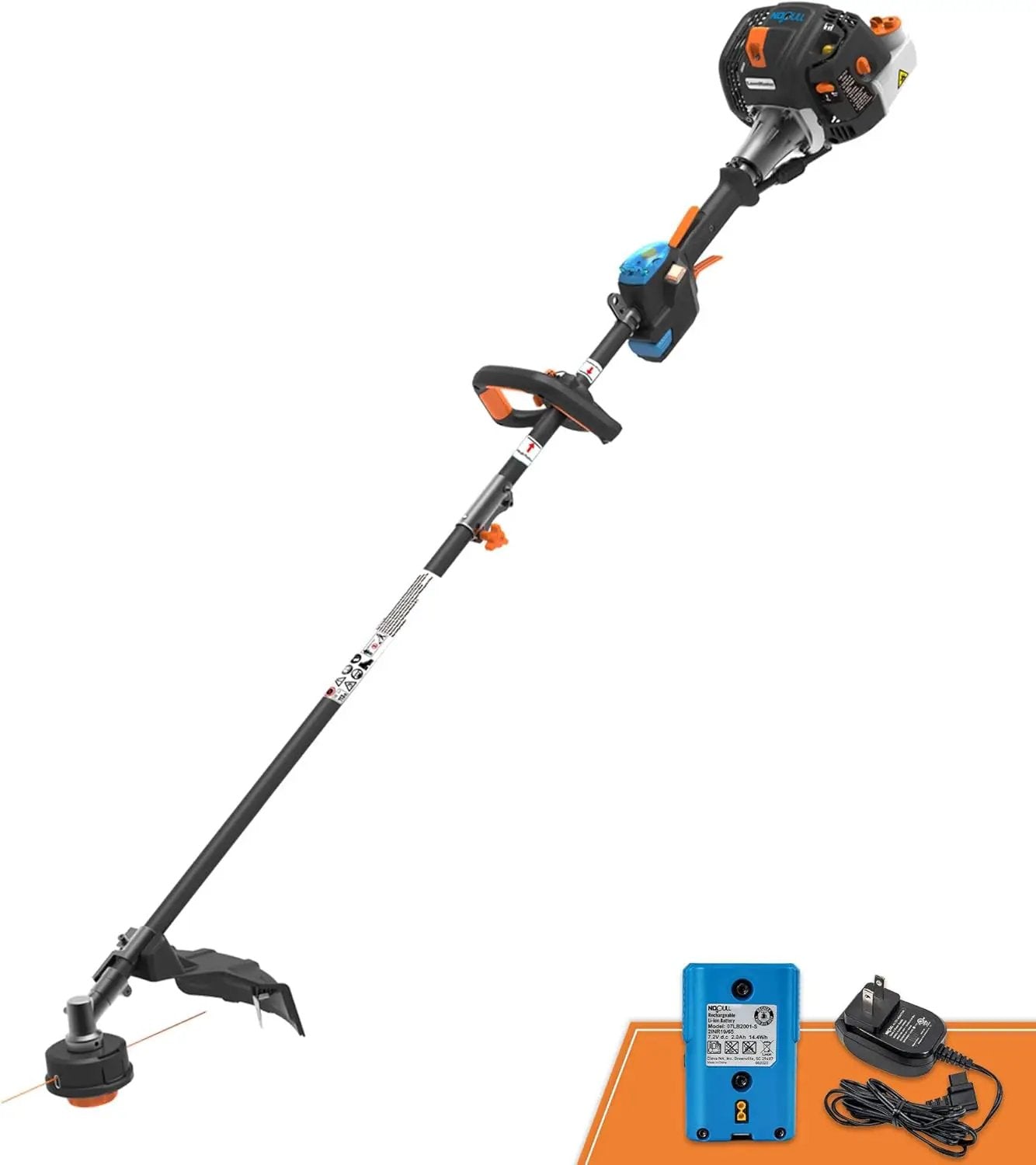 LawnMaster NPTGSP2617A No-Pull Gas Grass Trimmer with Electric Start 26cc 2 Cycle 17-Inch by GreenHaven Gardens