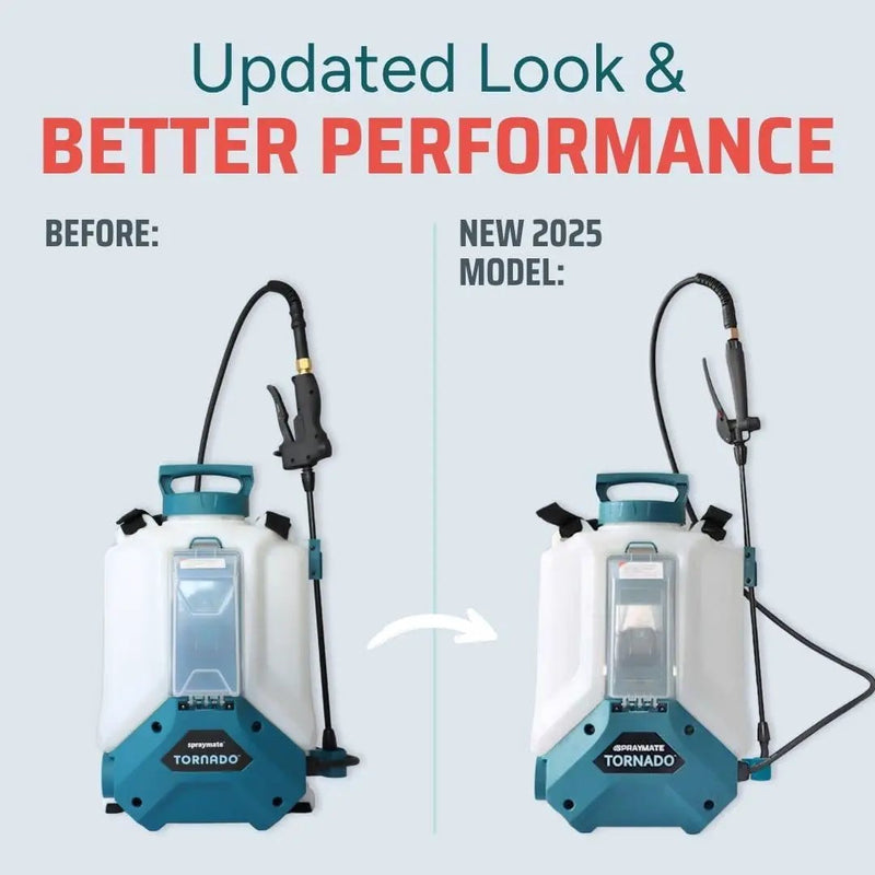 Tornado 4-Gallon Battery Powered Backpack Sprayer (2025 Model) – Lawn & Garden Sprayer, Compatible with FlowZone, DeWalt, Milwaukee, Makita & Bosch Batteries TOOL ONLY (Battery Not Included) by GreenHaven Gardens