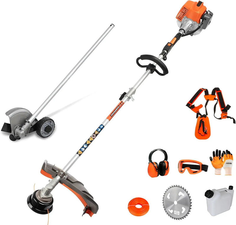 PROYAMA 26cc Weed Eater/Wacker Gas Powered, 2-Cycle Gas String Trimmer/Edger, 3 in 1 Brush Cutter with 17’’ Cutting Path, Grass Trimmer Light Weight by GreenHaven Gardens