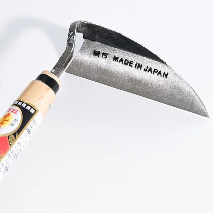 Japanese Gardening Weeding Sickle Left Handed [Made in Japan] Garden Hand-held Tools Hand Hoe Weeder by GreenHaven Gardens