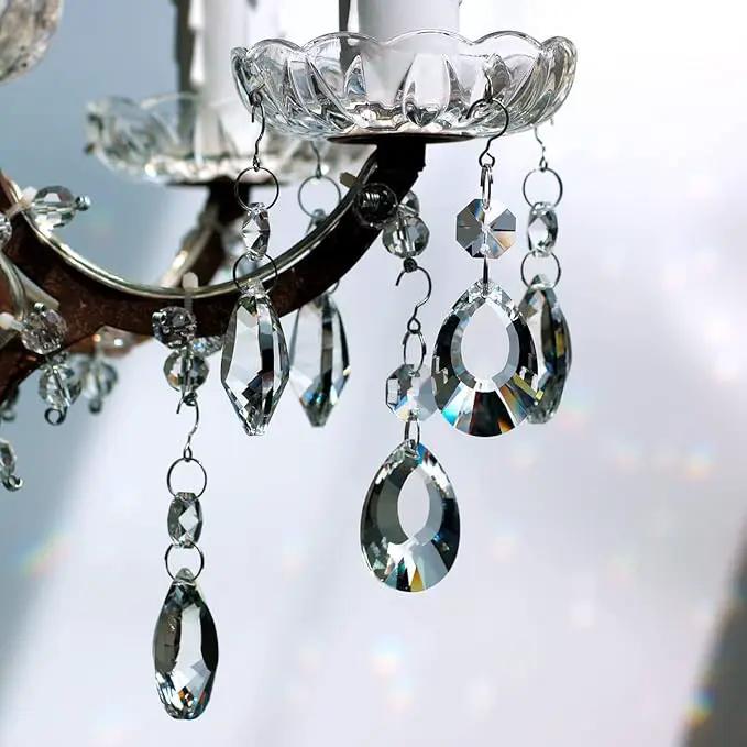 12pcs Crystal Suncatchers, Hanging Crystals Chandelier Prisms for Windows, Rainbow Maker Home Decoration by GreenHaven Gardens