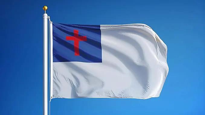 Christian Flag 5x8 Outdoor Embroidered,Heavy Duty Nylon,Sewn Stripes, Stronger Brass Grommets,Christianity Easter Day,Jesus Flags Flags Perfect for Outside by GreenHaven Gardens