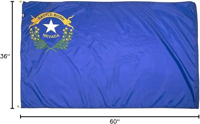 FlagSource Nevada Nylon State Flag, Made in the USA, 3x5' by GreenHaven Gardens