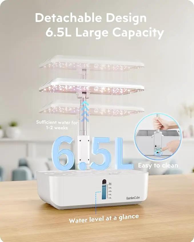 Hydroponics Growing System Garden: 12 Pods Indoor Herb Garden with Grow Light Plants Germination Kit Quiet Automatic Hydroponic Height Adjustable - Gardening Gifts for Women by GreenHaven Gardens