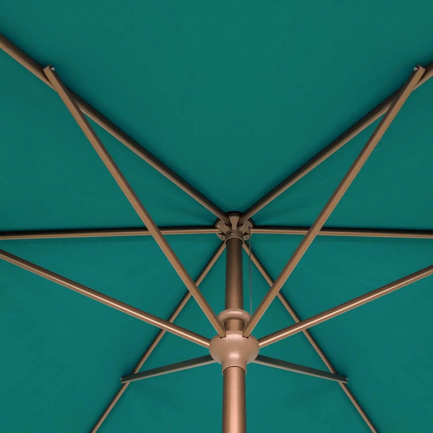 Ogrmar 6.5x10ft Patio Umbrella Rectangular Outdoor Table Umbrella with Crank & Push Button Tilt for Terrace, Backyard, Garden, Courtyard, Swimming Pool, Lawn (Turquoise) by GreenHaven Gardens