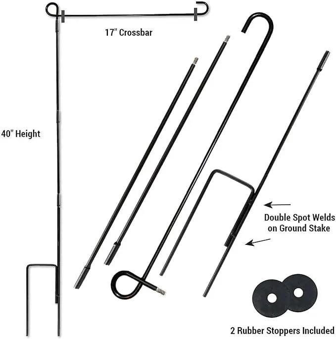 College Flags & Banners Co. Michigan Team University Wolverines 2023 and 12 Times 12x Football National Champions Garden Flag with Pole Stand Holder by GreenHaven Gardens