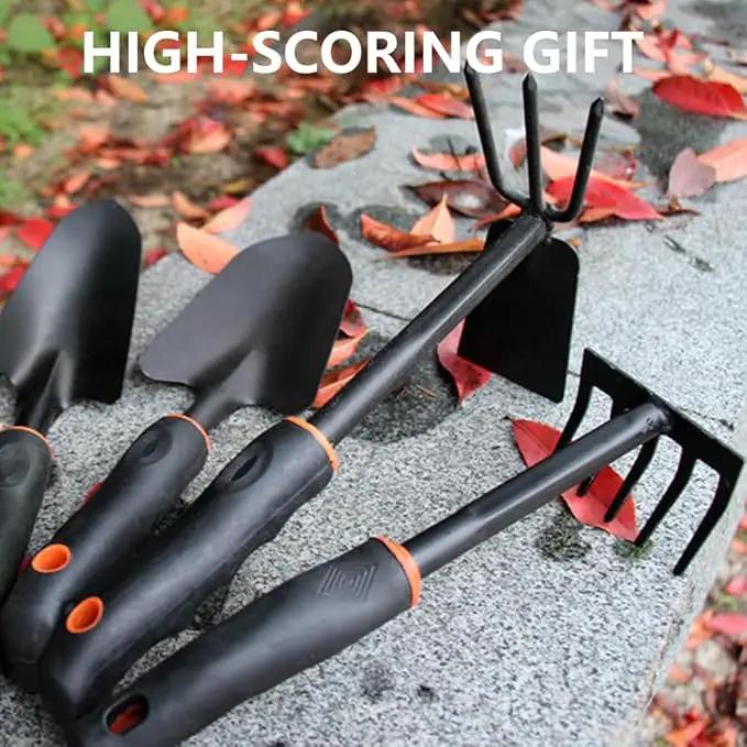 Large Garden Tool Set with Non-Slip Rubber Handle - 6 Piece Heavy Duty, Gardening Hand Tools, Sturdy Durable, Classic Utility Gardening Gift by GreenHaven Gardens