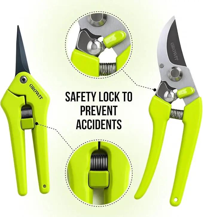 2-Pack Stainless Steel Gardening Scissors, Pruning Shears and Clippers for Gardening by GreenHaven Gardens