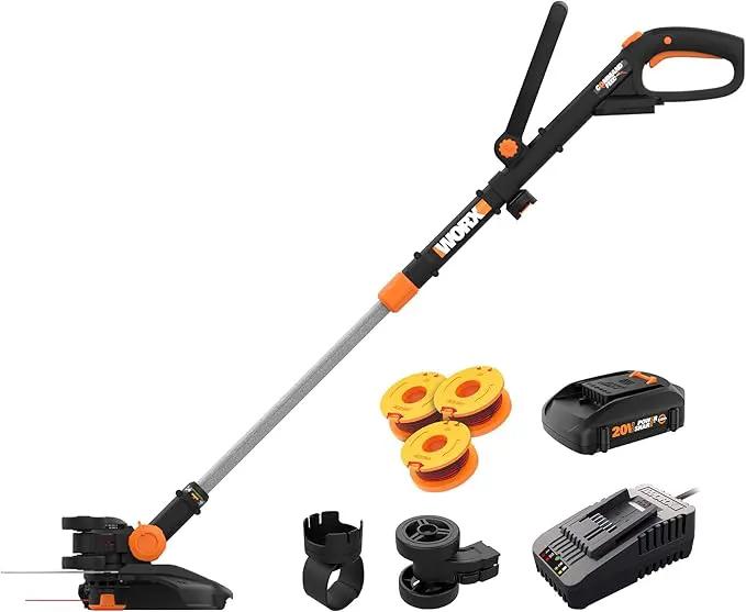 Worx GT Revolution 20V 12" String Trimmer Grass Trimmer/Edger/Mini-Mower, WG170.2 by GreenHaven Gardens
