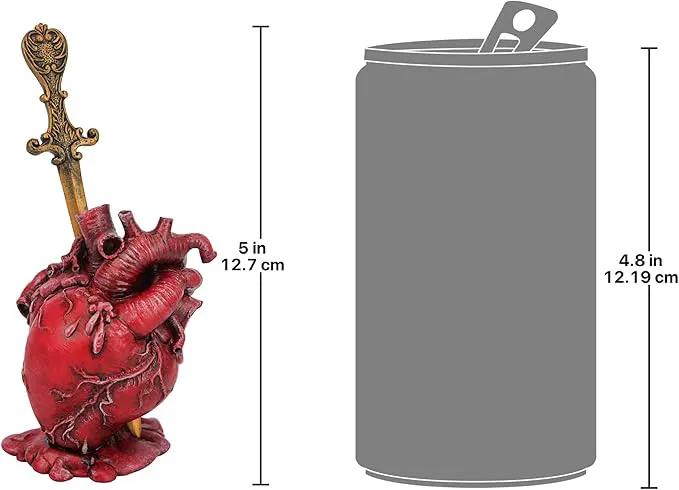 Design Toscano Edgar Allen Poe s Tell-Tale Heart Statue 5 Inch by GreenHaven Gardens