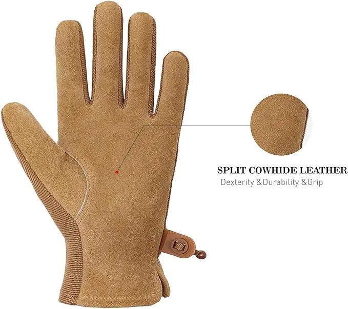 HANDLANDY Women Safety Work Gloves Utility Touch Screen Working Grip Glove for Yardwork Gardening Breathable Mechanic Gloves by GreenHaven Gardens