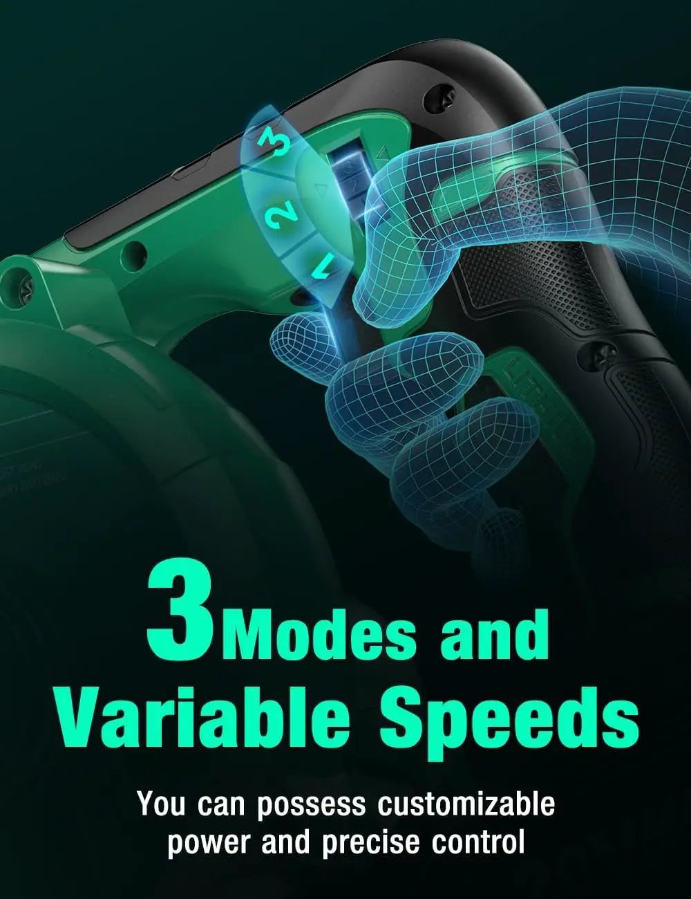 K I M O. Cordless Leaf Blower Vacuum Combo, 3 Nozzles&3 Modes for Inflation & Deflation, 20000RPM 150MPH Variable High Speed, 20Inch Extended Tube, 2 Pack 20V Battery Powered Leaf Blower for Lawn Care by GreenHaven Gardens