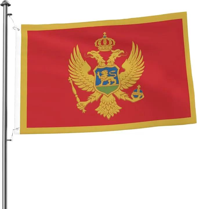 Montenegro Flag Garden Yard House 2x3 ft Flags Double Sided Print Banner Indoor Outdoor Party Home Decorations for Boat Dorm House Balcony by GreenHaven Gardens