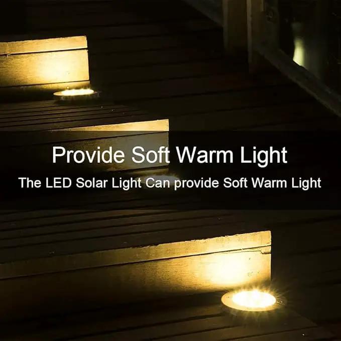 ZGWJ Solar Ground Lights,12 Pack Waterproof Solar Garden Lights, Upgraded Outdoor Garden Waterproof Bright in-Ground Lights, Landscape Lights for Pathway,Yard,Deck,Lawn,Patio,Walkway Warm White by GreenHaven Gardens