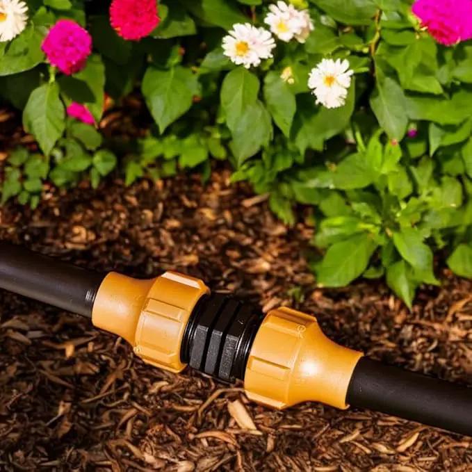 DIG C53 1/2" Universal NUTLOCK Coupling | Connects Two Sizes of 1/2" Drip Tubing (.630 OD to .710 OD) | Durable, Leak-Proof, Reusable Fitting for Drip Irrigation Systems by GreenHaven Gardens