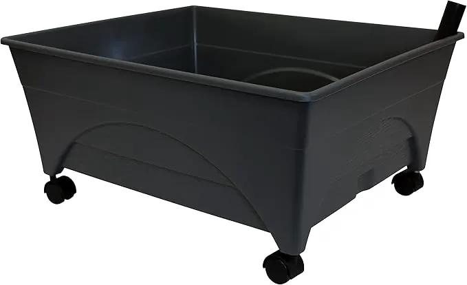 Emsco Group City Picker Raised Bed Grow Box – Self Watering and Improved Aeration – Mobile Unit with Casters by GreenHaven Gardens