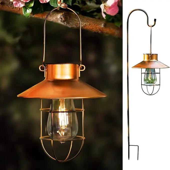 Dualshine 2 Pack Shepherd Hook 35 inch Tall Garden Outdoor Hook for Hanging Solar Light, Bird Feeders, Lanterns, Mason Jars, Garden Stake and Wedding Decor (Black) by GreenHaven Gardens