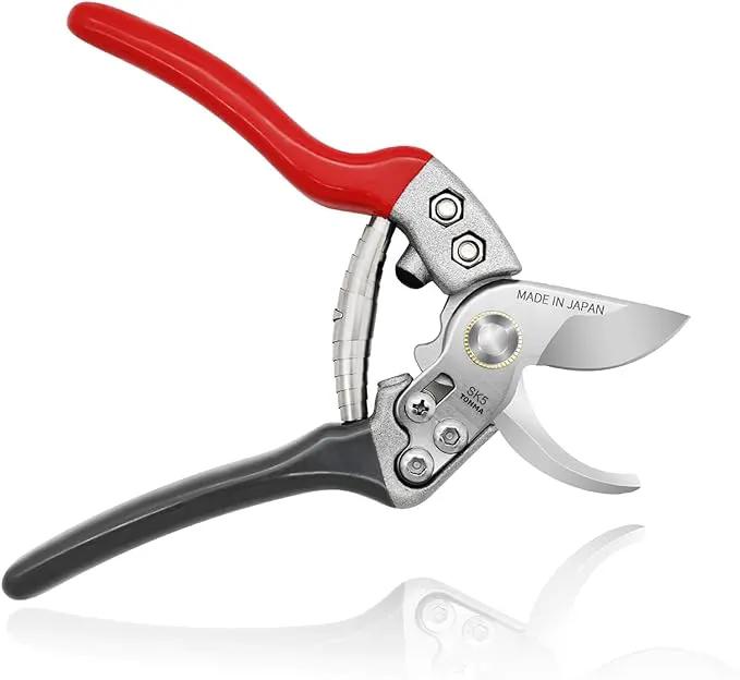 TONMA Pruning Shears [Made in Japan] Professional 7.5 Inch Premium Plant Garden Scissors Secateurs with Ergonomic Handle, Bypass Hand Pruners Branch Gardening Clippers for Plants by GreenHaven Gardens