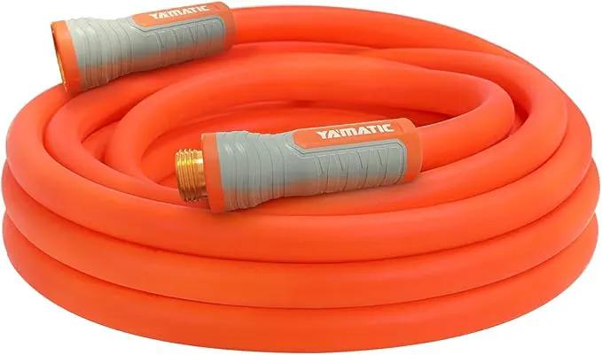 YAMATIC Heavy Duty Garden Hose 5/8 in x 20 ft with Swivel Fitting, Super Flexible Water Hose, All-weather, Lightweight, Burst 600 PSI by GreenHaven Gardens