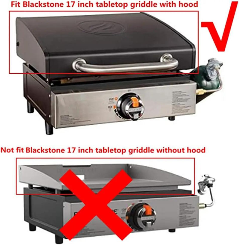 ZBXFCSH Heavy Duty Grill Cover Compatible with 1814 Blackstone 17 Inch Griddle with The Hood, 600D Heavy Duty Cover - Heighten by GreenHaven Gardens