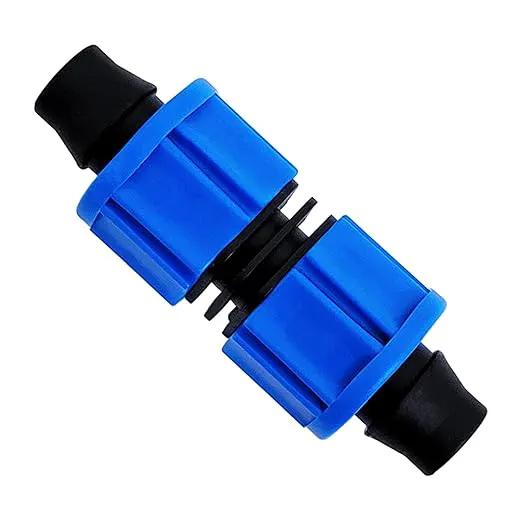 20pcs Drip Irrigation Coupling, Blue Connector Farm Irrigation Tools, Universal Joint Drip Irrigation Tube Fitting Set (0.78 Inch) by GreenHaven Gardens