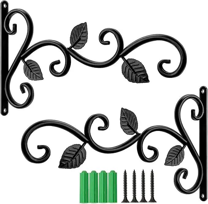 2 Pack Plants Hangers Outdoor Indoor Decor, Wall Hooks for Hanging Plant Bracket, Plant Hooks for Bird Feeder, Wind Chime, Lights, Lanterns by GreenHaven Gardens