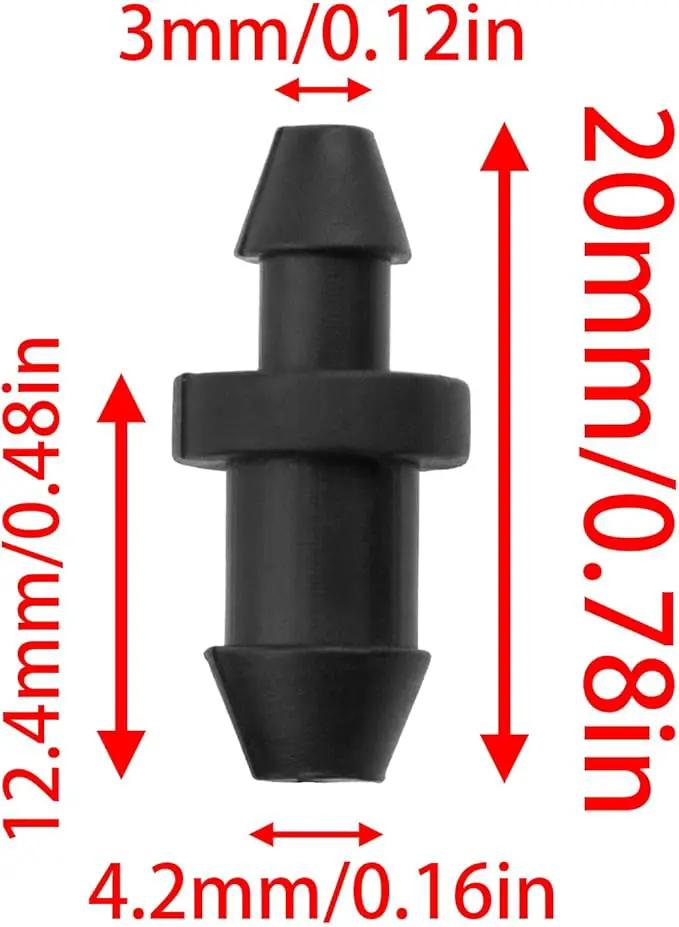 1/4 Inch Drip Irrigation Hole Plugs Drip Plug with Barbed End Closure for Home Garden Lawn Drip Irrigation System 100PCS by GreenHaven Gardens