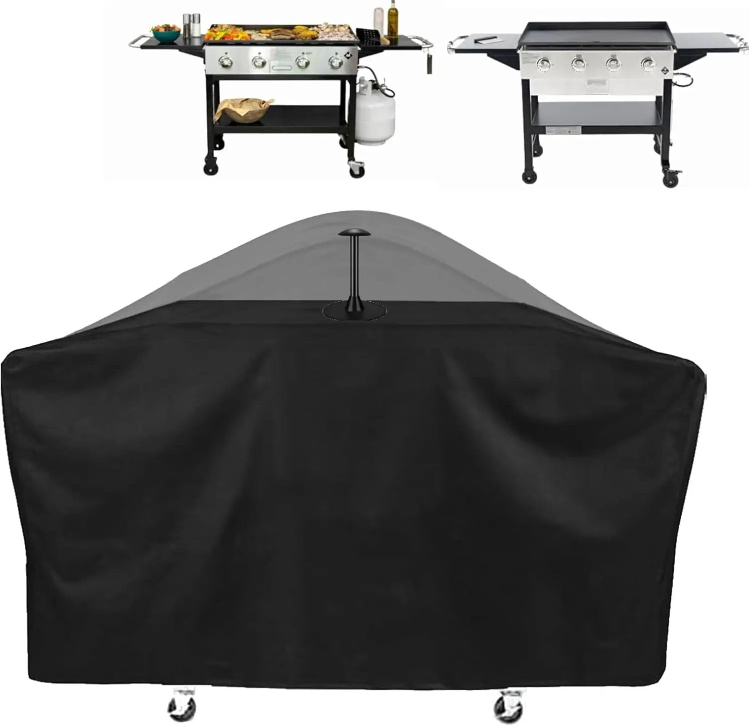 Grill Cover for Members Mark 4-Burner Outdoor Flat Top Gas Griddle, Member's Mark 36 Inch Griddle Cover, 600D Heavy Duty Waterproof UV Resistance Outdoor Cover by GreenHaven Gardens