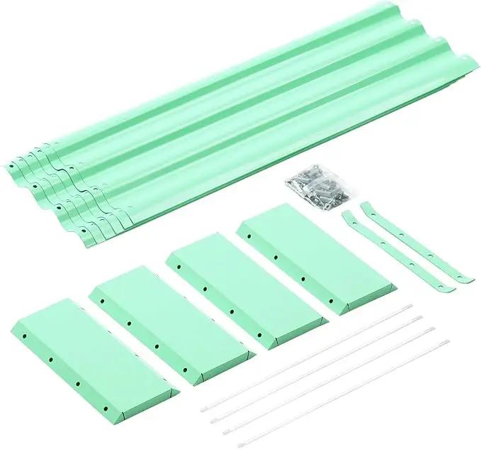 Land Guard 6×3×1ft Galvanized Metal Raised Garden Bed, Metal Planter Kit Box Outdoor for Deep-Rooted Vegetables, Flowers, Green and Herbs (Lime Green)… by GreenHaven Gardens