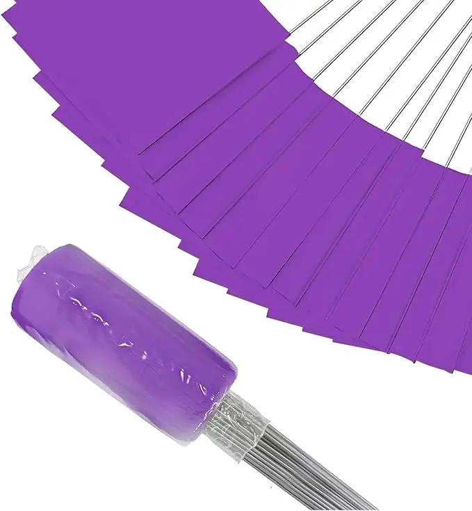 Zozen 100Pack Purple Marking Flags, Writable | 15x4x5 Inch, Yard Flags for Lawn & Irrigation & Landscape & Sprinkler & Survey & Dog Training. by GreenHaven Gardens