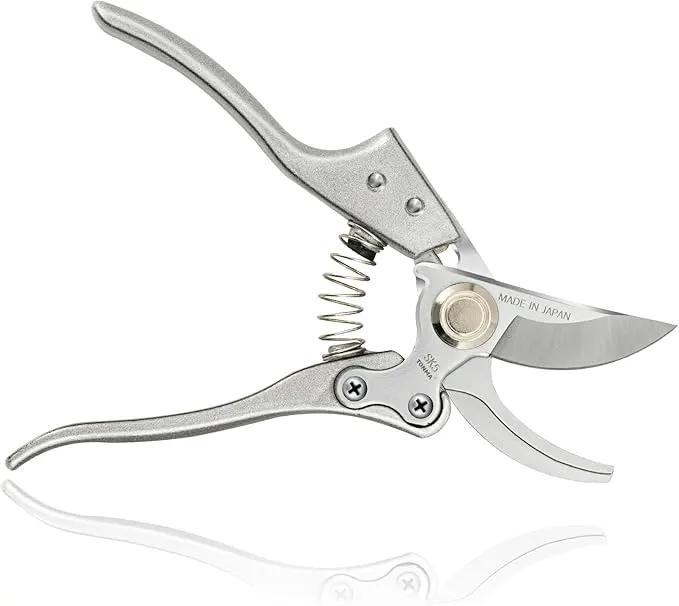 TONMA Pruning Shears for Gardening [Made in Japan] 8 Inch Bypass Garden Scissors Secateurs, Premium Japanese Gardening Tools Hand Pruner Clippers with Ergonomic Handle by GreenHaven Gardens