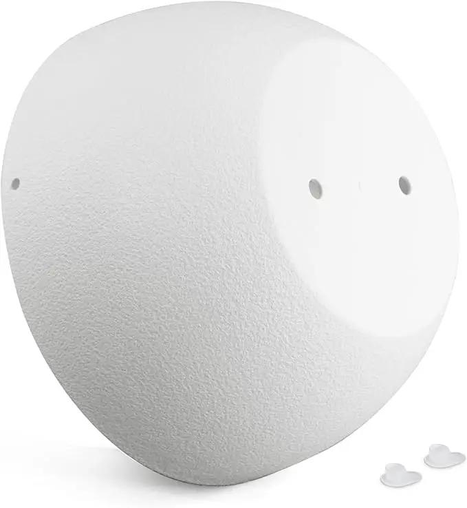 12 inch Large Hanging Planters for Indoor Outdoor Plants, 2 Pack Hanging Flower Pots with Drainage Holes and Chain for Garden Porch, Plastic Hanging Baskets for House Plants, White by GreenHaven Gardens