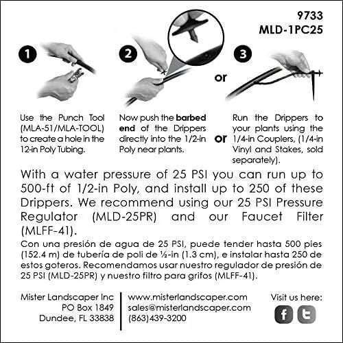 Mister Landscaper 1 GPH PC Dripper (Bulk 15) by GreenHaven Gardens